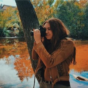 Zara Basic Brown Fringe Jacket